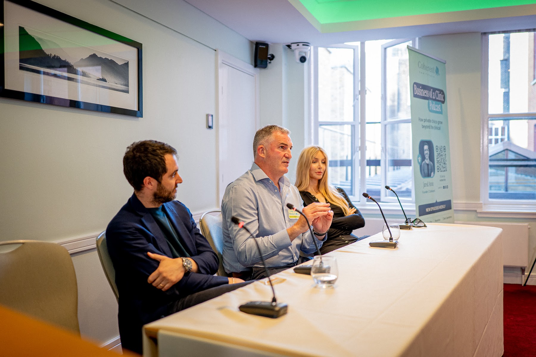 Panel of three speakers at the Is Your Clinic Exit-Ready? event